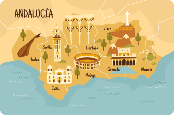 Mapa Andalucía